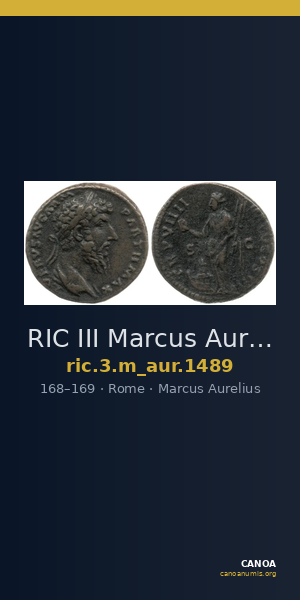 RIC III Marcus Aurelius 1489 — CANOA