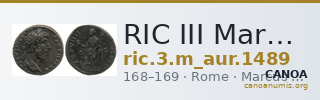 RIC III Marcus Aurelius 1489 — CANOA