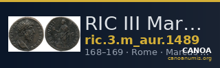 RIC III Marcus Aurelius 1489 — CANOA