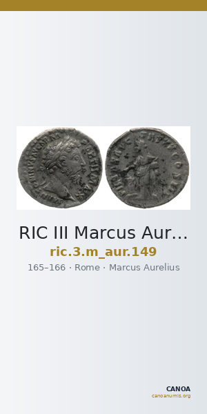 RIC III Marcus Aurelius 149 — CANOA