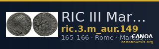 RIC III Marcus Aurelius 149 — CANOA
