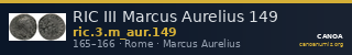 RIC III Marcus Aurelius 149 — CANOA