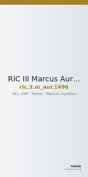 RIC III Marcus Aurelius 1496 — CANOA