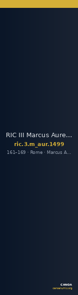 RIC III Marcus Aurelius 1499 — CANOA