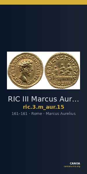 RIC III Marcus Aurelius 15 — CANOA