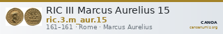 RIC III Marcus Aurelius 15 — CANOA