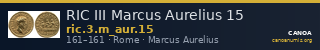 RIC III Marcus Aurelius 15 — CANOA