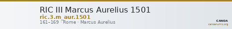 RIC III Marcus Aurelius 1501 — CANOA