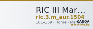 RIC III Marcus Aurelius 1504 — CANOA