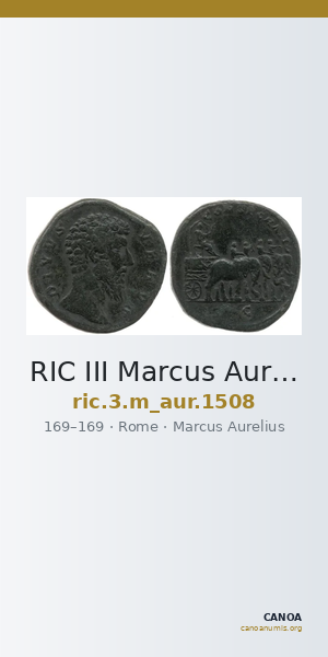 RIC III Marcus Aurelius 1508 — CANOA