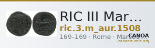 RIC III Marcus Aurelius 1508 — CANOA