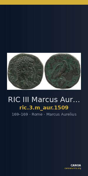 RIC III Marcus Aurelius 1509 — CANOA