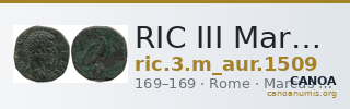 RIC III Marcus Aurelius 1509 — CANOA