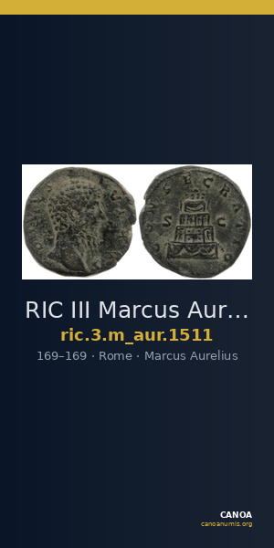 RIC III Marcus Aurelius 1511 — CANOA