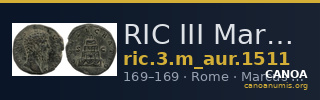 RIC III Marcus Aurelius 1511 — CANOA