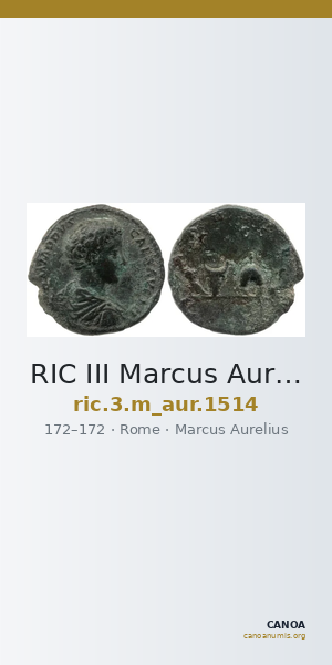 RIC III Marcus Aurelius 1514 — CANOA