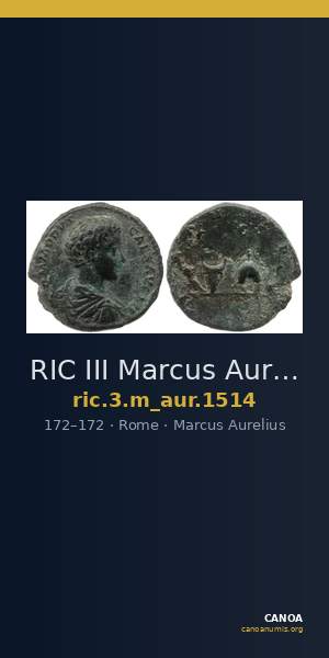 RIC III Marcus Aurelius 1514 — CANOA