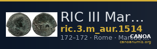 RIC III Marcus Aurelius 1514 — CANOA