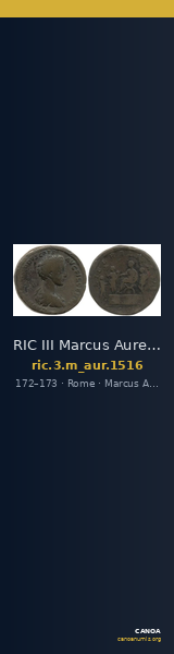 RIC III Marcus Aurelius 1516 — CANOA