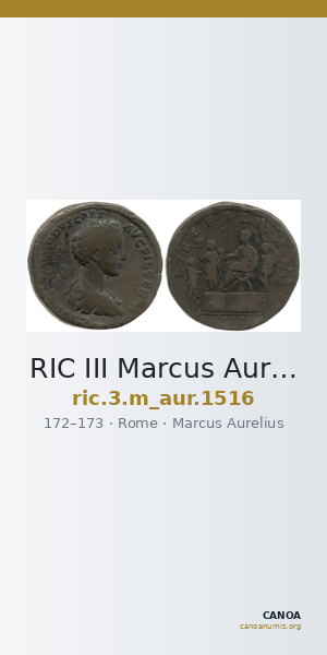RIC III Marcus Aurelius 1516 — CANOA