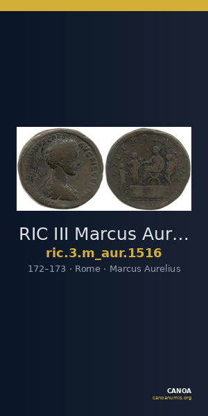 RIC III Marcus Aurelius 1516 — CANOA