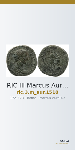 RIC III Marcus Aurelius 1518 — CANOA
