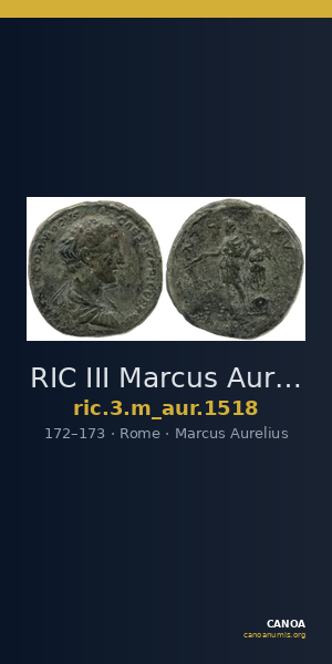 RIC III Marcus Aurelius 1518 — CANOA
