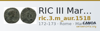 RIC III Marcus Aurelius 1518 — CANOA