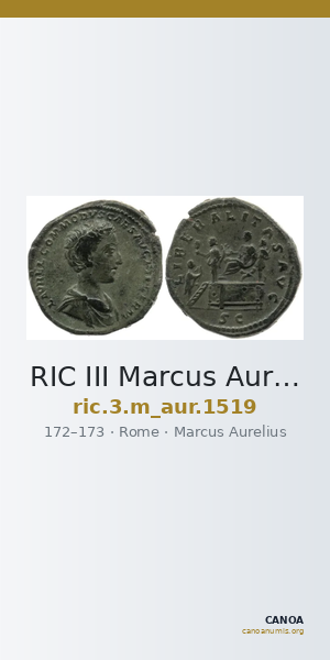 RIC III Marcus Aurelius 1519 — CANOA