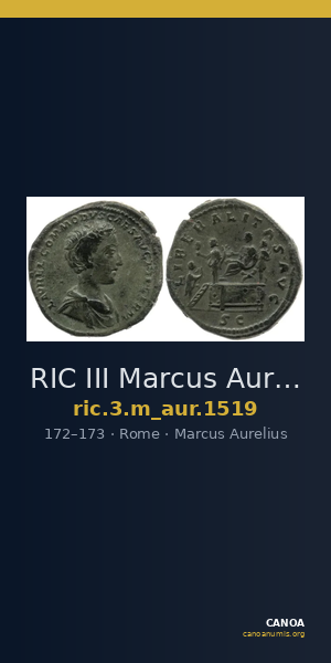 RIC III Marcus Aurelius 1519 — CANOA