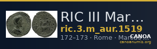 RIC III Marcus Aurelius 1519 — CANOA