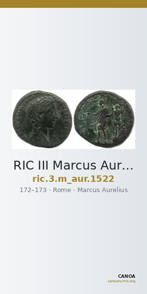 RIC III Marcus Aurelius 1522 — CANOA