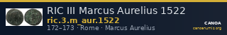 RIC III Marcus Aurelius 1522 — CANOA