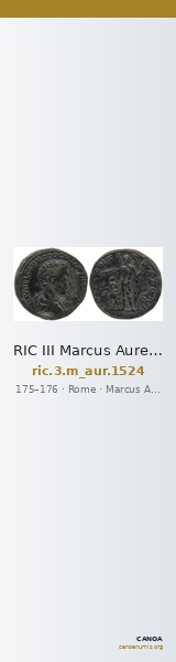 RIC III Marcus Aurelius 1524 — CANOA
