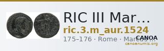 RIC III Marcus Aurelius 1524 — CANOA