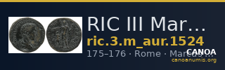 RIC III Marcus Aurelius 1524 — CANOA