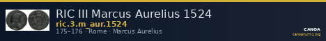 RIC III Marcus Aurelius 1524 — CANOA