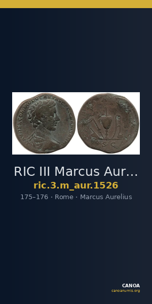 RIC III Marcus Aurelius 1526 — CANOA