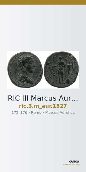 RIC III Marcus Aurelius 1527 — CANOA