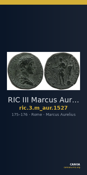 RIC III Marcus Aurelius 1527 — CANOA