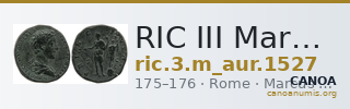 RIC III Marcus Aurelius 1527 — CANOA