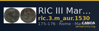 RIC III Marcus Aurelius 1530 — CANOA