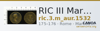 RIC III Marcus Aurelius 1532 — CANOA