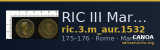 RIC III Marcus Aurelius 1532 — CANOA