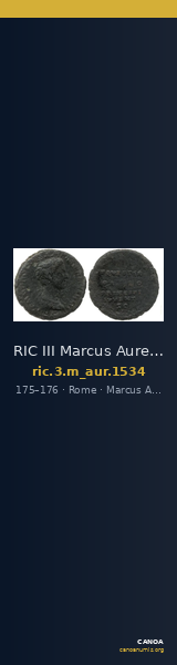 RIC III Marcus Aurelius 1534 — CANOA