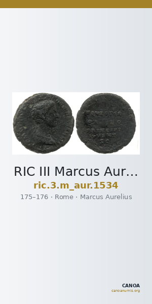 RIC III Marcus Aurelius 1534 — CANOA