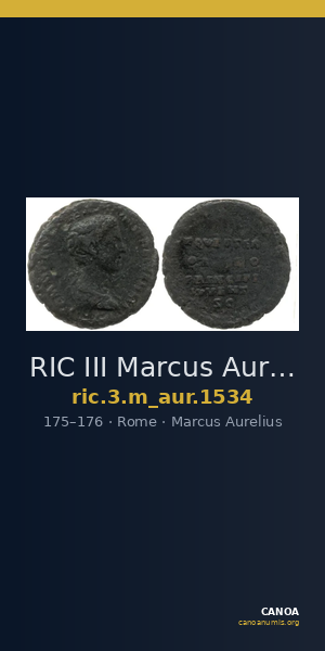 RIC III Marcus Aurelius 1534 — CANOA