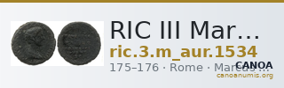 RIC III Marcus Aurelius 1534 — CANOA