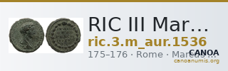 RIC III Marcus Aurelius 1536 — CANOA