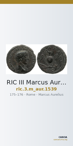 RIC III Marcus Aurelius 1539 — CANOA
